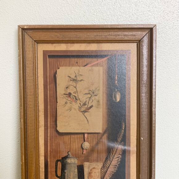 Henry Sandler Lithographic print home decor still life wood frame wall decor - Picture 4 of 10